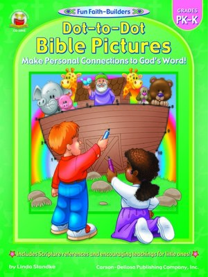 cover image of Dot-to-Dot Bible Pictures, Grades PK--K: Make Personal Connections to God's Word!